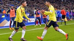 James Rodríguez y Radamel de la selección de Colombia
