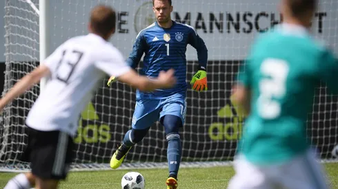 VOLVIÓ. Manuel Neuer durante el partido de preparación contra la Sub 20 de Alemania (Foto: Getty).