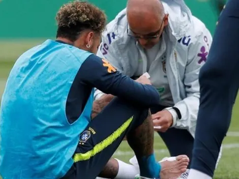 Neymar asustó a Brasil en la práctica de hoy