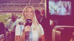 Foto de Sol Pérez en la Bombonera