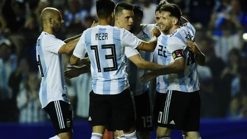 El festejo de la Selección Argentina.