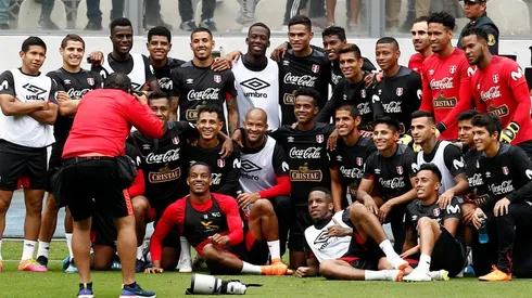 Foto de los jugadores de la Selección Perú.