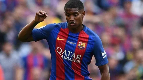 Marlon con la camiseta de Barcelona.