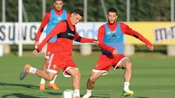 Selección nacional de Marruecos en entrenamiento