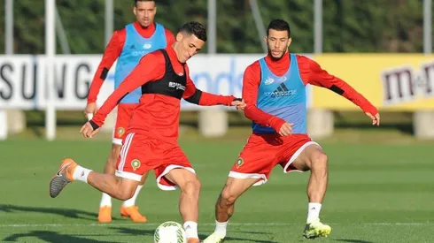 Selección nacional de Marruecos en entrenamiento
