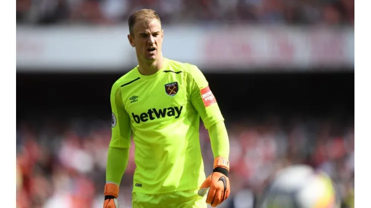Joe Hart con los colores de West Ham United.