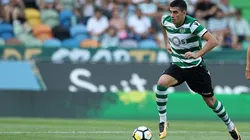 Rodrigo Battaglia con la camiseta de Sporting de Lisboa.
