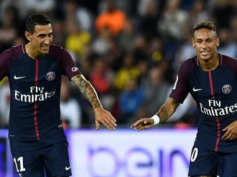 Neymar le comentó una foto a Di María y le dijo feo