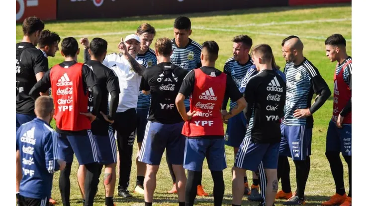 YA ESTÁN. Sampaoli tendría los once para jugar ante Haití.