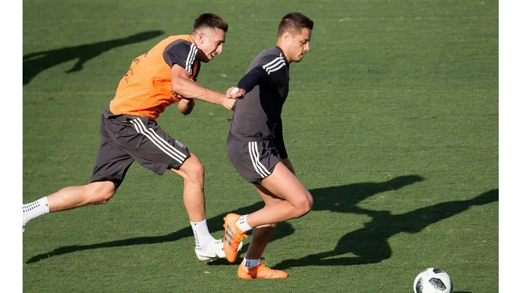 Entrenamiento de la selección mexicana