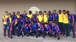 TRICOLOR UNIDA. Colombia ya partió hacia Italia para medirse ante Egipto.