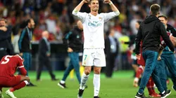 EN SU SALSA. La reacción de Cristiano Ronaldo después del pitazo final en Kiev (Foto: Getty).