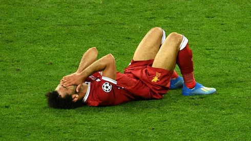 DE NO CREER. El llanto de Mohamed Salah en Kiev durante la final de Champions League (Foto: Getty).