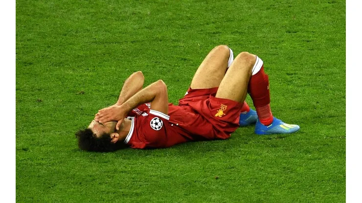 DE NO CREER. El llanto de Mohamed Salah en Kiev durante la final de Champions League (Foto: Getty).