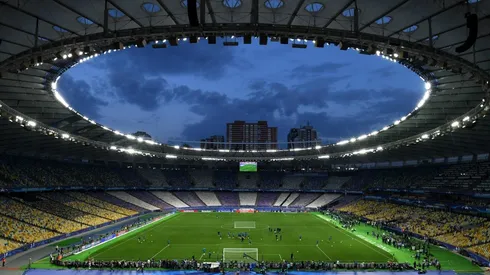 Foto del estadio en Kiev de la final de la Champions