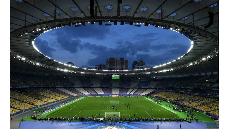 Foto del estadio en Kiev de la final de la Champions