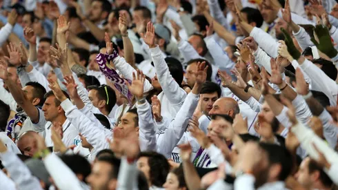 Foto de la afición del Real Madrid.