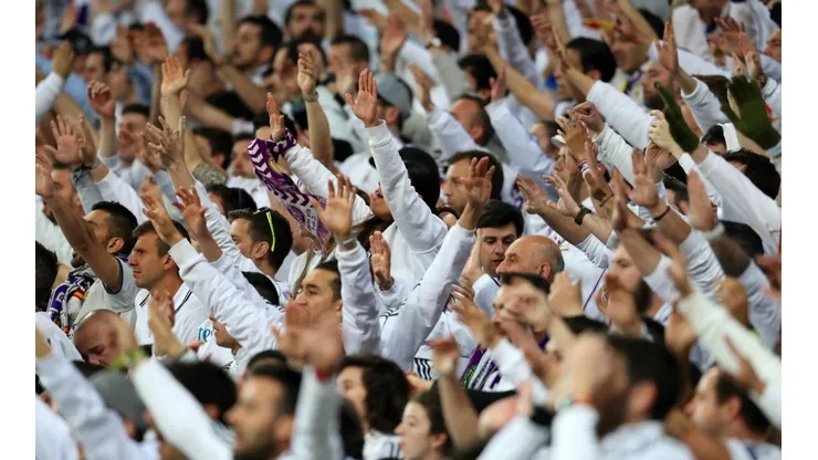Foto de la afición del Real Madrid.