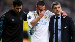 AFUERA. La frustración de Dani Carvajal al salir del campo en la final de la Champions (Foto: Getty).