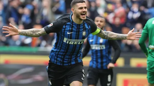 IL CAPITANO. Mauro Icardi le dio la bienvenida a Lautaro Martínez al Inter (Foto: Getty).