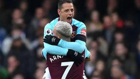 SIN PROTAGONISMO. Pese a sus goles, Javier Hernández no está entre las figuras del West Ham (Foto: Getty).