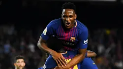 Foto de Yerry Mina, jugador de Barcelona.
