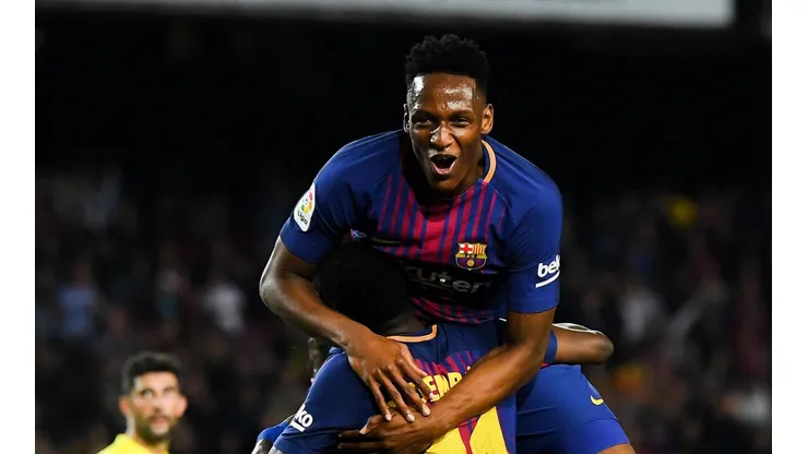 Foto de Yerry Mina, jugador de Barcelona.