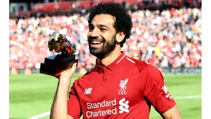 MOHAMED DE ORO. Salah ganó el botín de oro, como su ídolo Ronaldo.