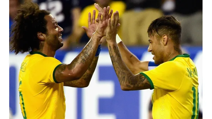 Marcelo le abre los brazos a Neymar en el Madrid