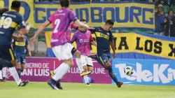 BOMBAZO CORDOBÉS. Emanuel Reynoso antes de anotar el 1-0 ante San Luis.