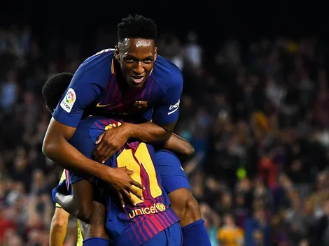 Yerry Mina: "No me pasa por la cabeza salir de Barcelona"