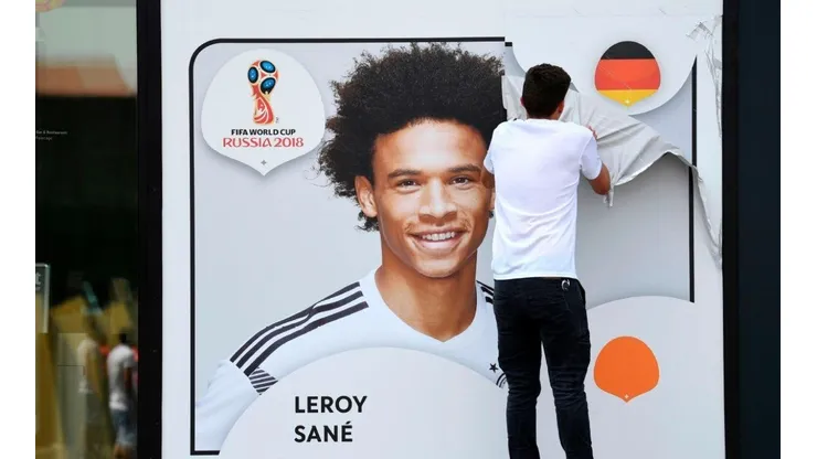 NO VA A RUSIA. En la Federación Alemana sacan la figurita de Leroy Sané.