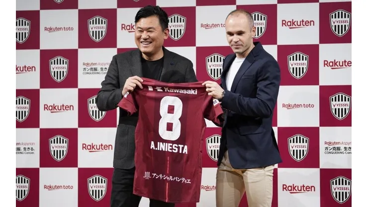 Andrés Iniesta fue presentado como nuevo jugador del Vissel Kobe
