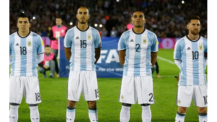 Foto de Guido Pizarro en la Selección Argentina.