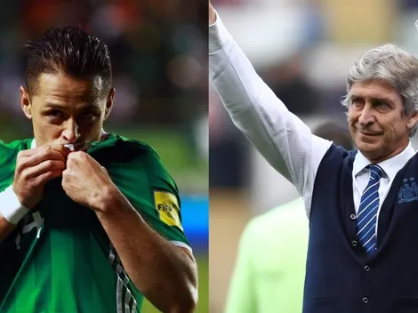 Chicharito no es el primero: Pellegrini ya dirigió a otro mexicano