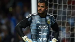 AFUERA. Sergio Romero quedaría afuera de la Selección Argentina por una lesión en la rodilla (Foto: Getty).