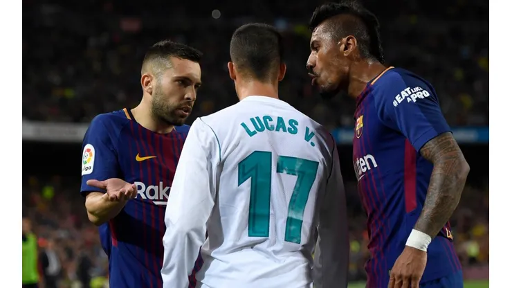 Jordi Alba en el clásico vs Real Madrid