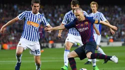 Andrés Iniesta en su última función con Barcelona.