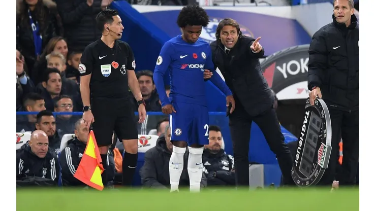 Willian y Conte no llevan una buena relación