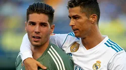 Foto de Luca Zidane con Cristiano Ronaldo.