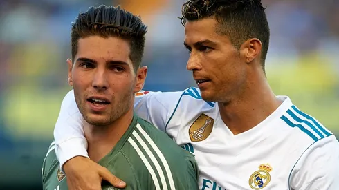 Foto de Luca Zidane con Cristiano Ronaldo.