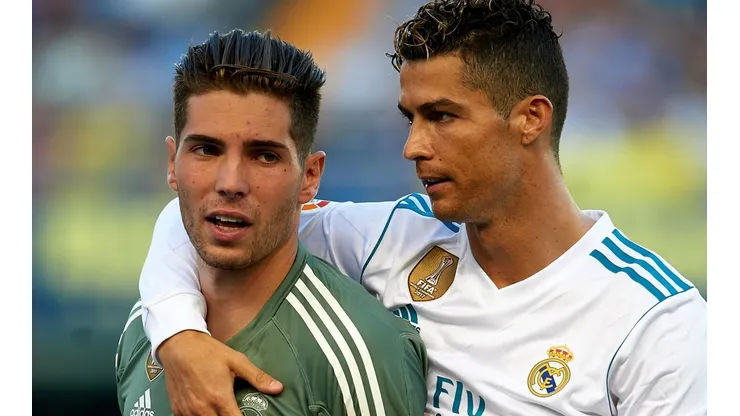 Foto de Luca Zidane con Cristiano Ronaldo.