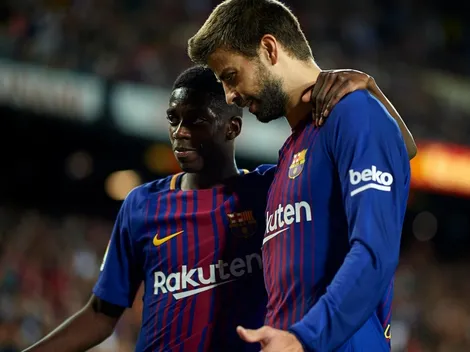 Piqué sobre Dembélé: "Siempre llega tarde"