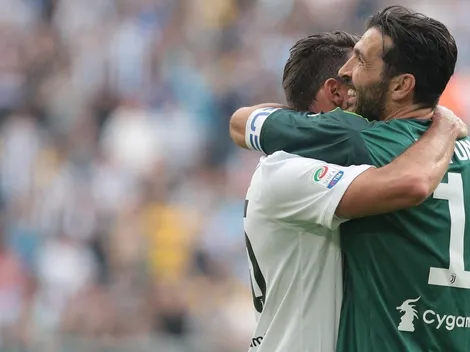 Los hijos de Buffon rompieron en llanto con la despedida de su papá