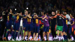 Foto de los jugadores de Barcelona.