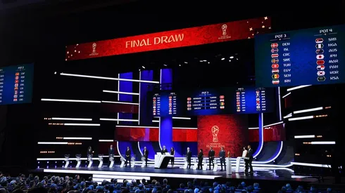 EL SORTEO FINAL. Los grupos conformados durante el sorteo del Mundial de Rusia 2018 (Foto: Getty).