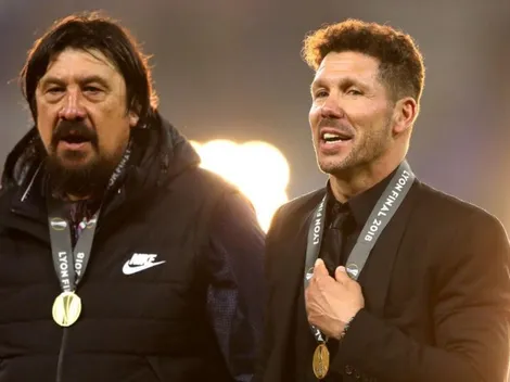 El "Mono" Burgos se puso el traje de Jagger en la fiesta del Atlético