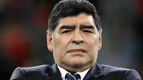 Diego Maradona, conmocionado por el accidente.
