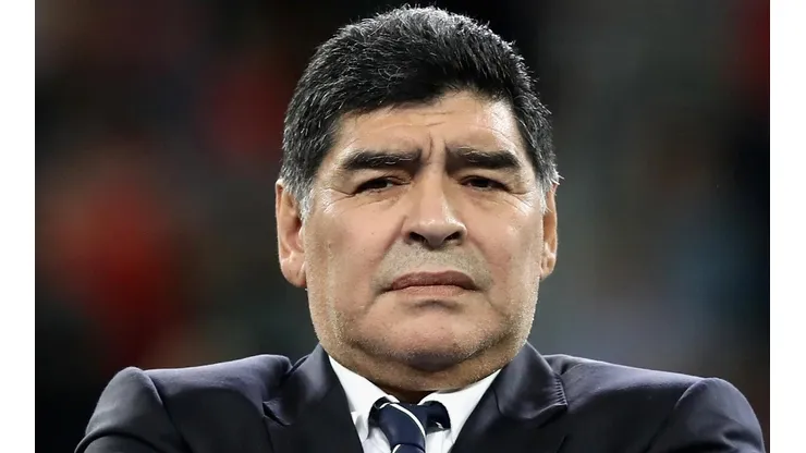 Diego Maradona, conmocionado por el accidente.