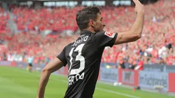 EL GOLEADOR. Alario, aunque todavía lejos de ser el más minutos tiene, ha convertido varios goles (Foto: Getty).